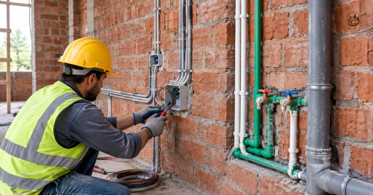 Install Electrical and Plumbing
