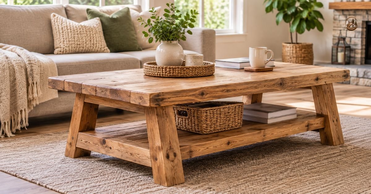 Rustic Wooden Coffee Table