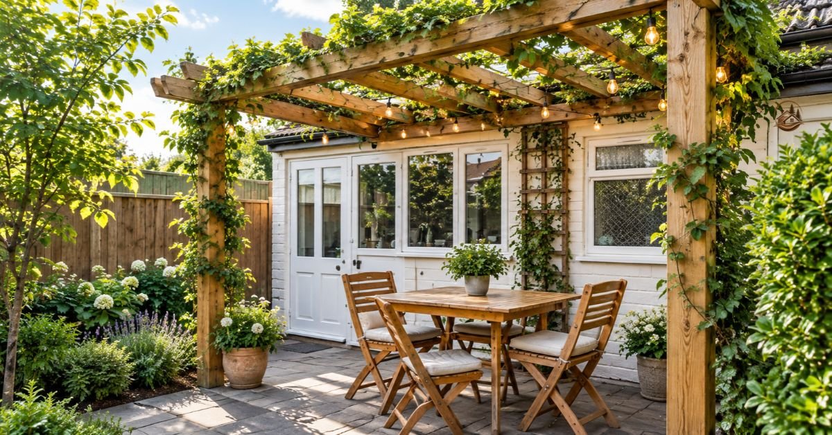 Small Backyard Pergola