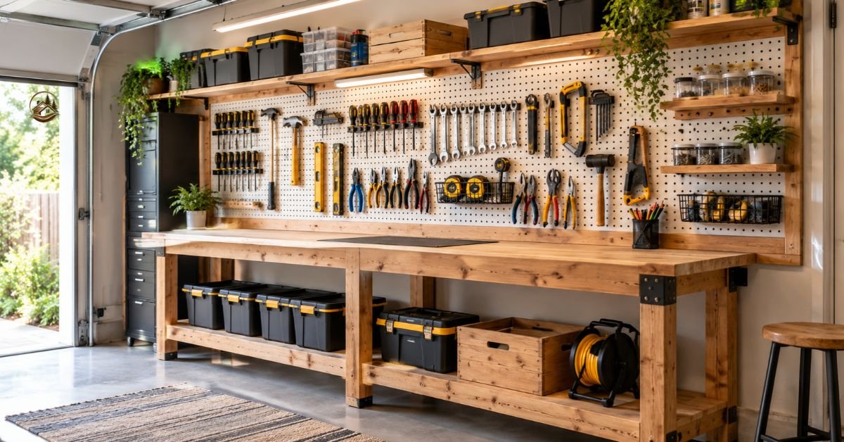  Wall-Mounted Tool Organizer